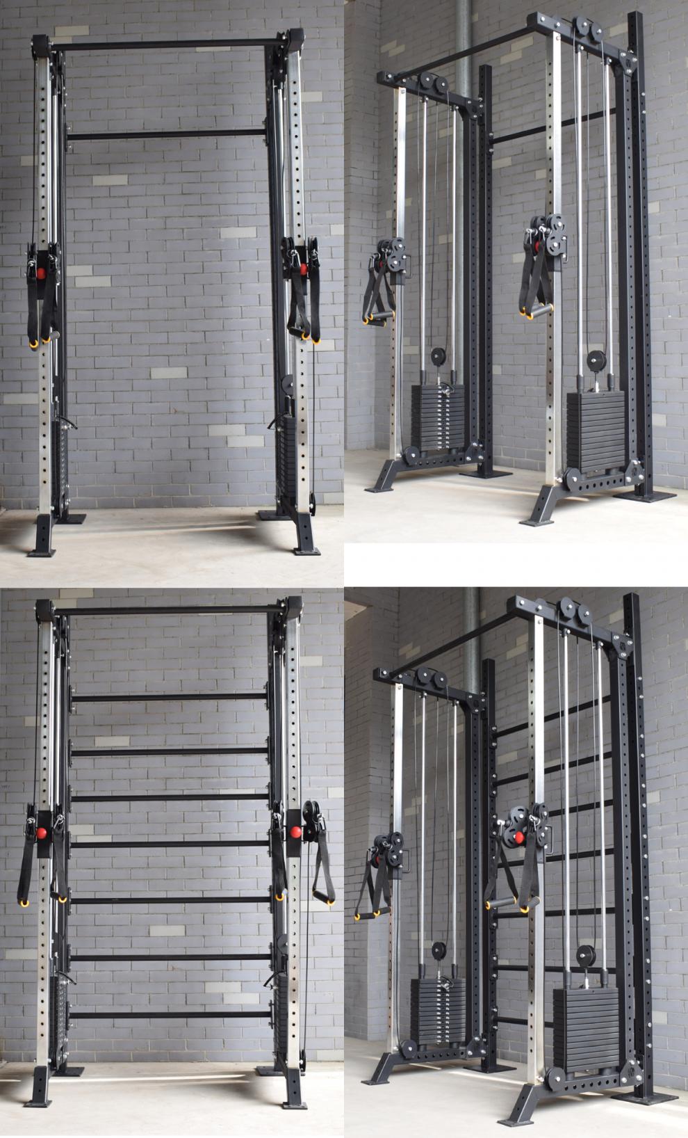 健身训练 综合训练器 力量训练器械 久口 组合 可调式双滑飞鸟 小飞鸟