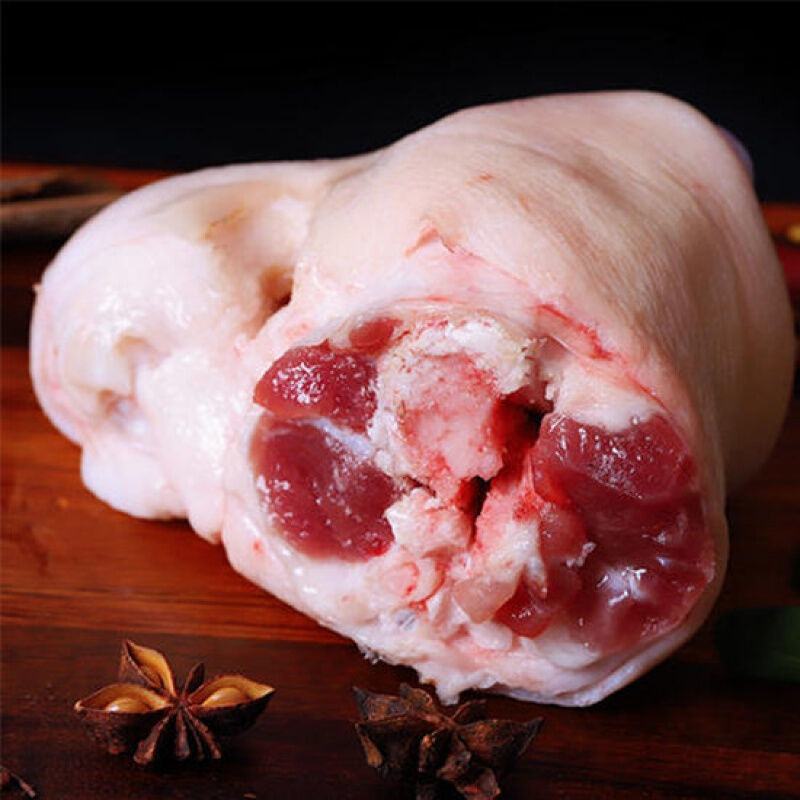 农家散养新鲜整只猪腿大腿猪蹄猪手猪脚土猪腿1只猪前腿35斤切块