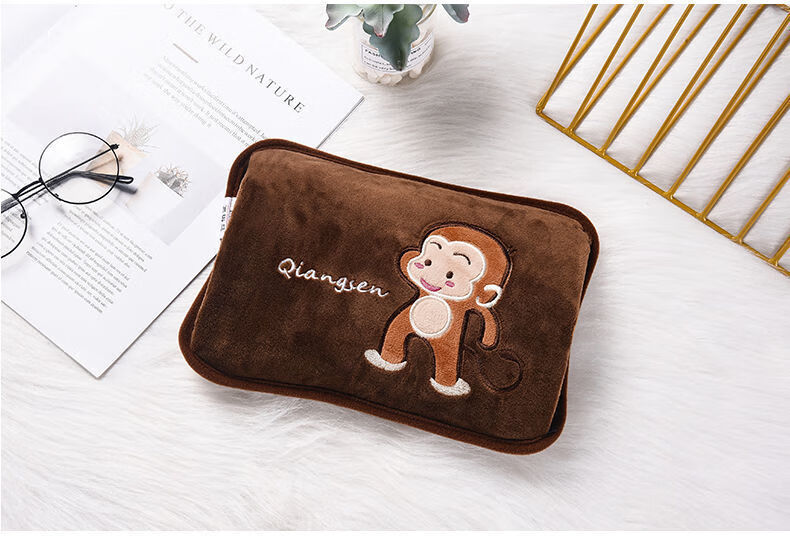 电热丝热水袋国标充电已注水防爆卡通暖手宝可爱毛绒电暖宝暖水袋可