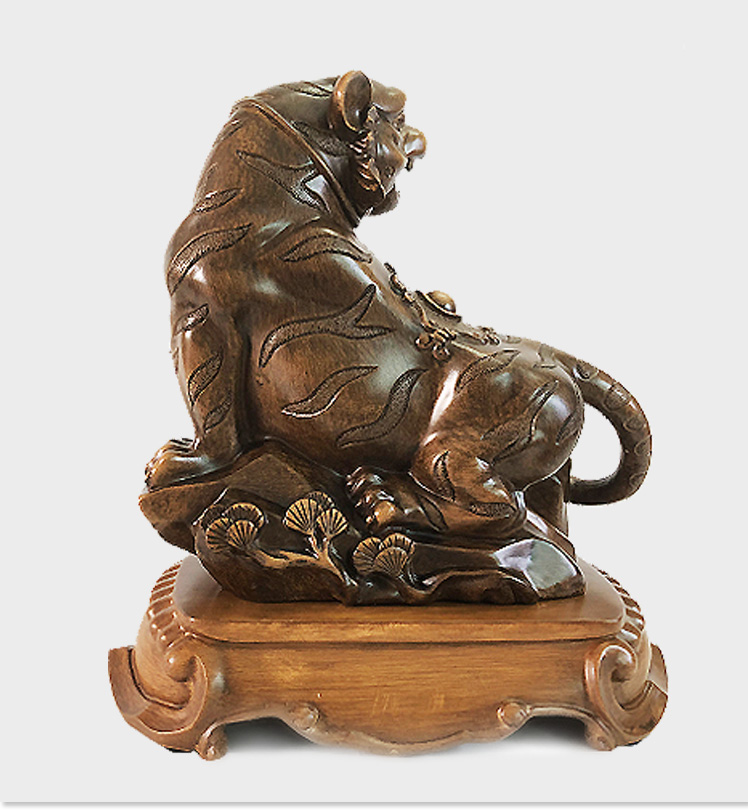 春风先生轻奢高端老虎摆件上山虎工艺品办公室装饰品虎年吉祥物摆设小