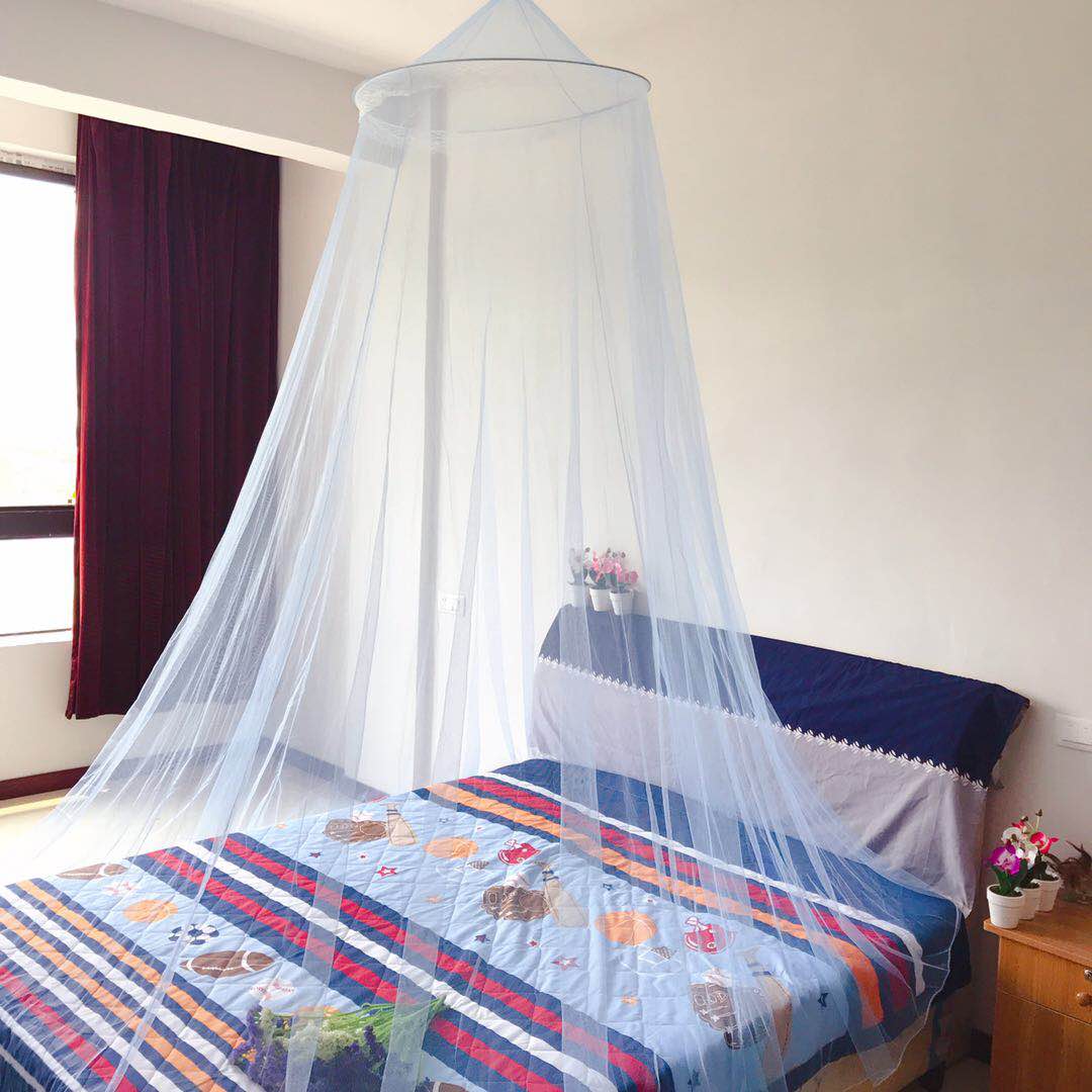 童路吊顶蚊帐特加密圆顶公主宫廷落地帐纱家用15米床宿舍上铺免安装浅