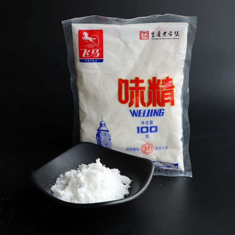 重庆飞马味精 粉末粉体速溶加盐味精家用火锅调味料 飞马味精100克1袋