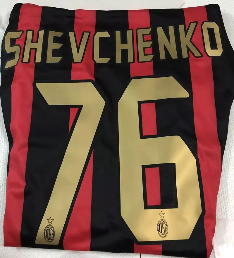 复古球衣06-07ac米兰因扎吉 皮尔洛 马尔蒂尼 22号卡卡足球服套装