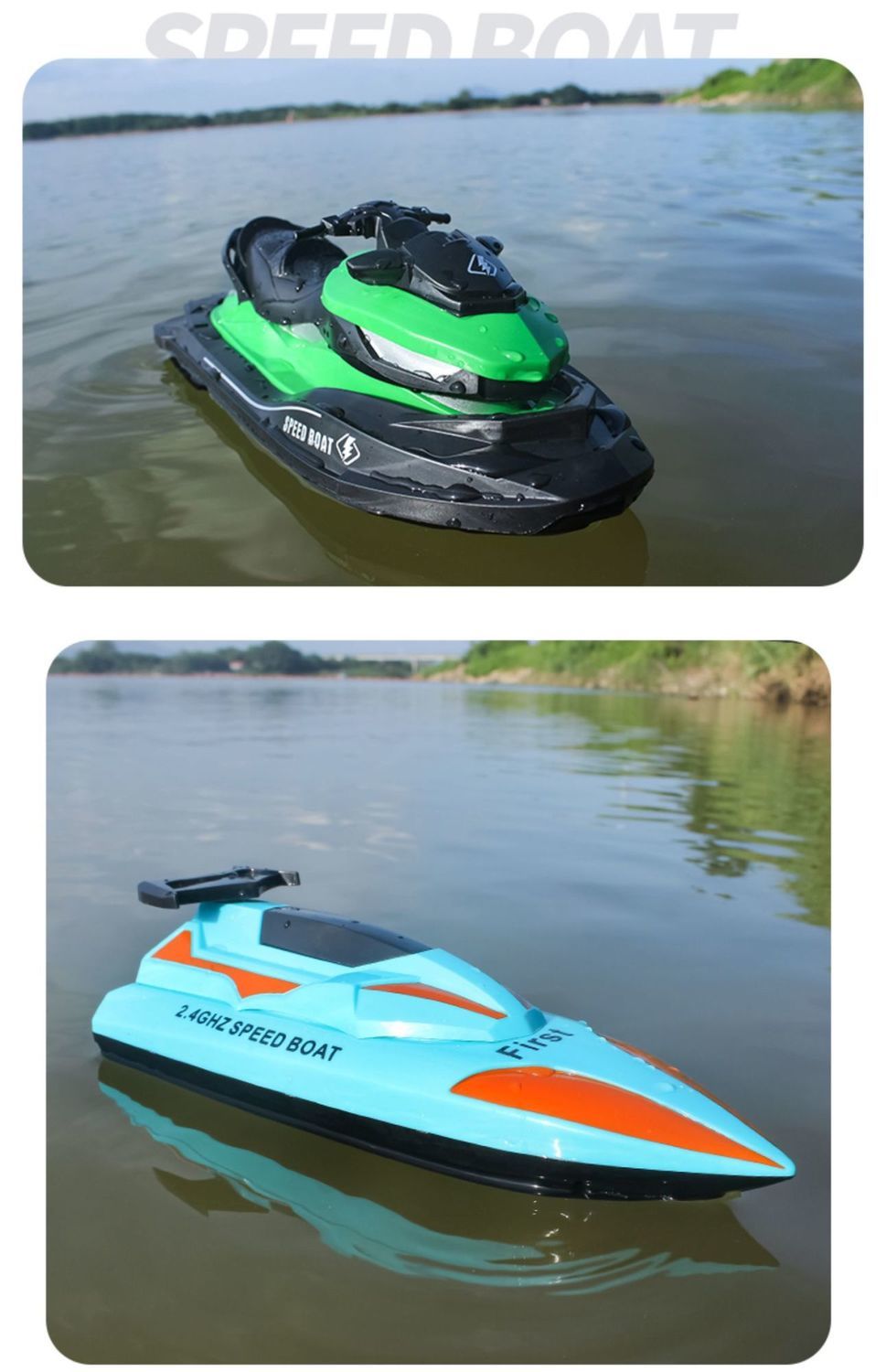 水上飞行器 超大型遥控船高速快艇 儿童男孩防水上电动拉网游艇轮船