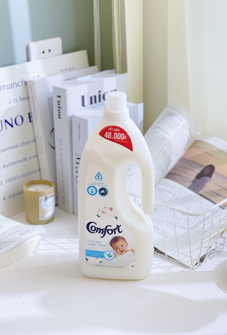 2022新款越南comfort金纺衣物柔顺剂洗衣液衣服护理剂18l