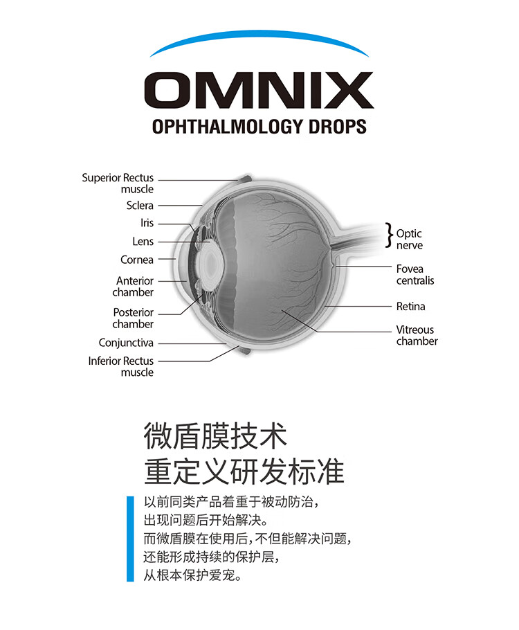 埃尔金omnix眼倍康滴眼液宠物猫狗流泪眼屎猫咪态改善泪腺眼药水10ml