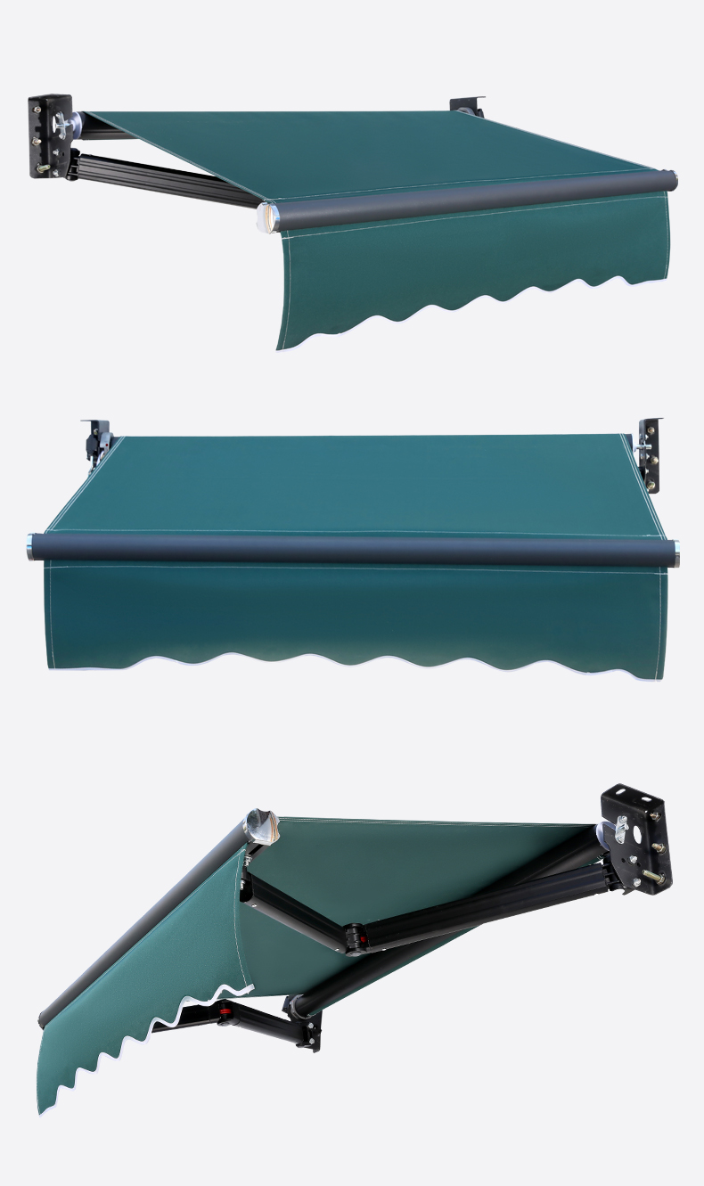 京享好物户外遮阳棚折叠伸缩式手摇电动防水遮阳蓬收缩庭院铝合金户外