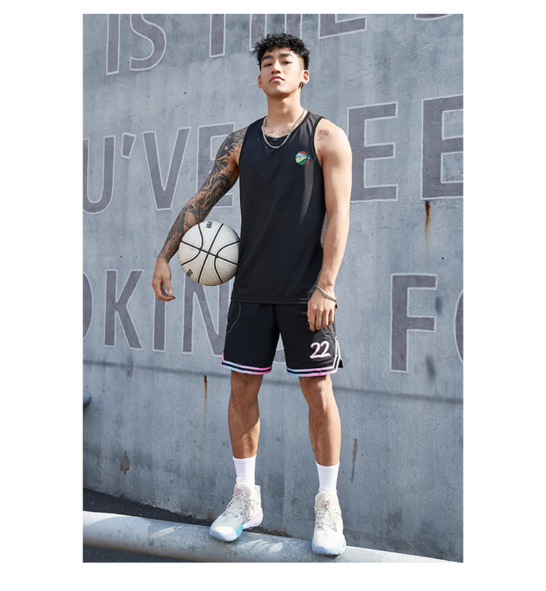 依浩特(yihaote)nba勇士队美式投篮服速干篮球背心训练服男夏季健身服