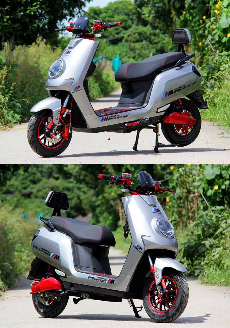 电动车摩托车72v长跑王成人踏板电瓶车女高速大型牛外卖电摩深蓝色