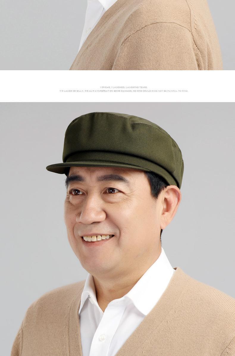 喜圣多新品老式中山帽老式中山帽子青年军帽军绿色春秋中老年马裤呢