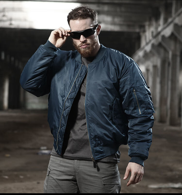 ma1飞行夹克潮流ins休闲百搭冬季夹克男ma-1飞行员 1920#黑色 xs 适合