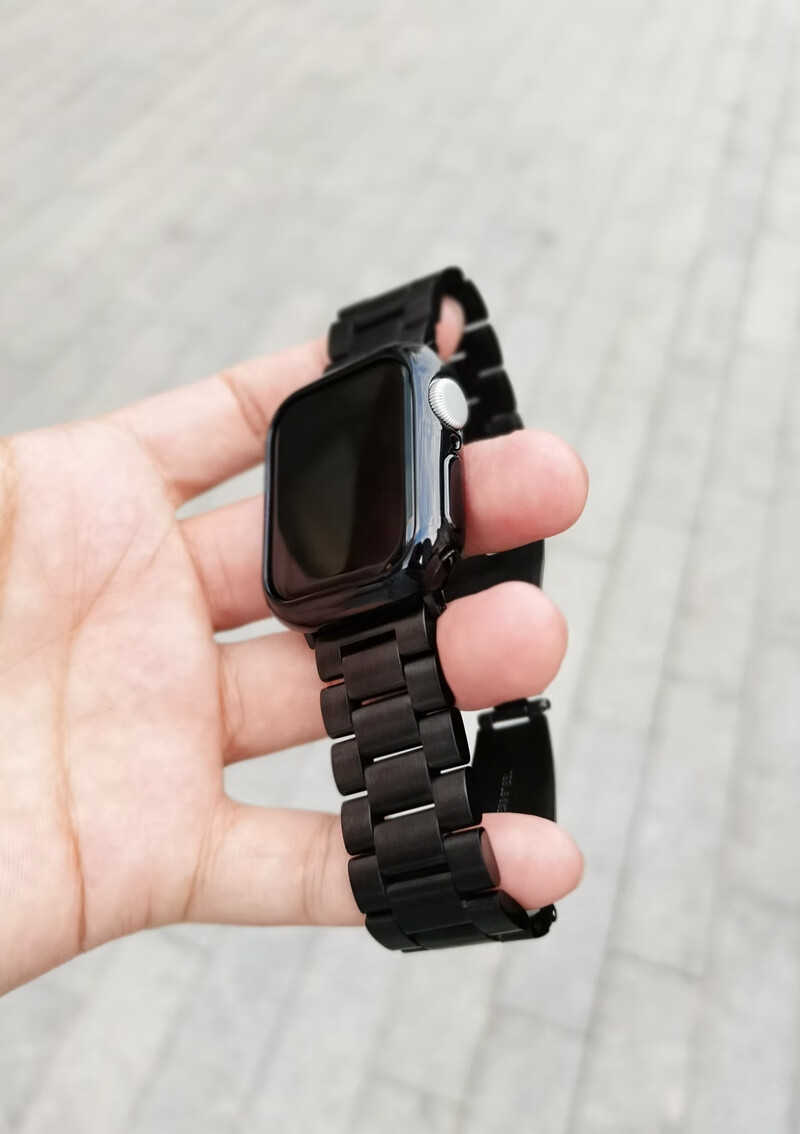 【夏季新款】適用蘋果iwatch金屬不鏽鋼錶帶apple watch1/6代se三珠