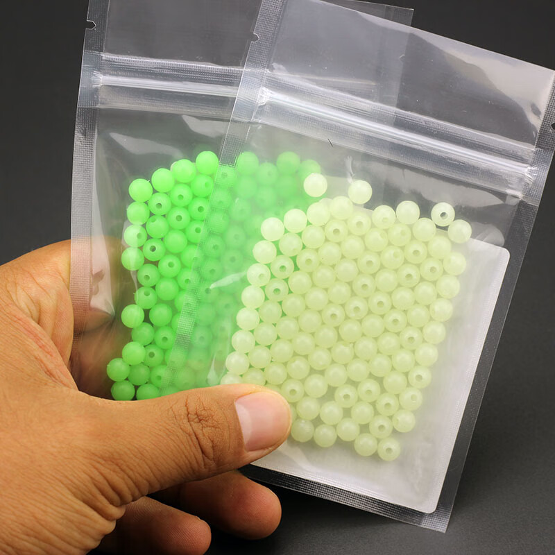 钓鱼夜光珠 夜明珠 发光夜光豆钓鱼荧光诱鱼引鱼海钓路亚挡豆配件