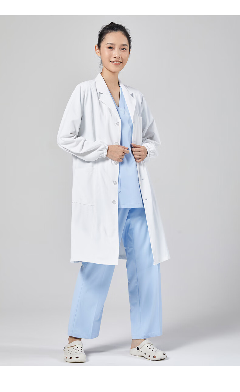 恒源祥【特价捡漏】男白大褂长袖医生服医护工作服女大学生实验服衣