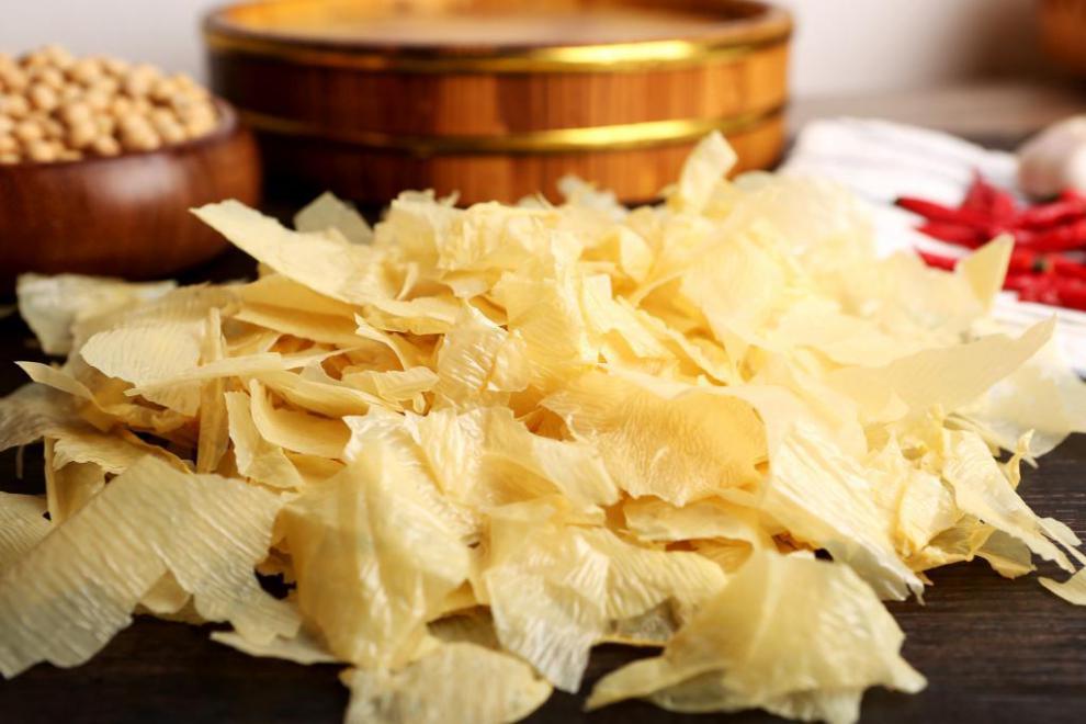 素汇杭州漫绿食品正宗农家纯手工头层特薄碎油豆腐腐竹皮干货制品两斤