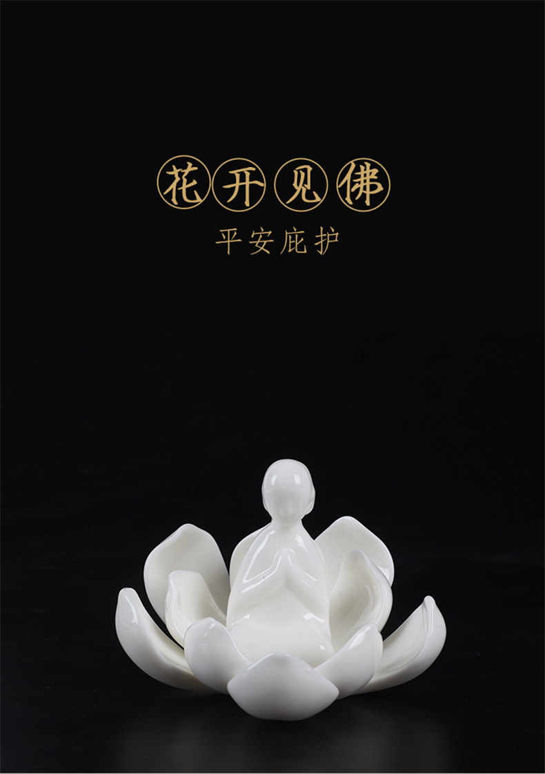 网红车载内装饰品汽车摆件平安佛男士香水创意大气女神款禅意 平安无