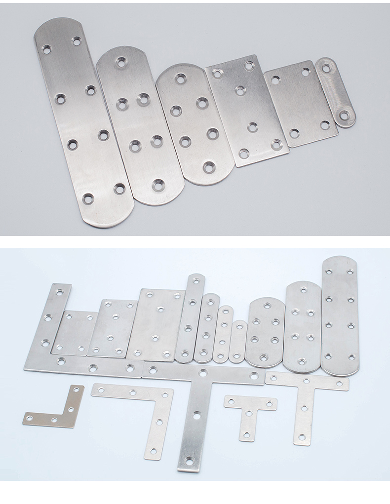 不鏽鋼90度直角l型三角支架t型層板託傢俱連接件3016不鏽鋼直片20只裝