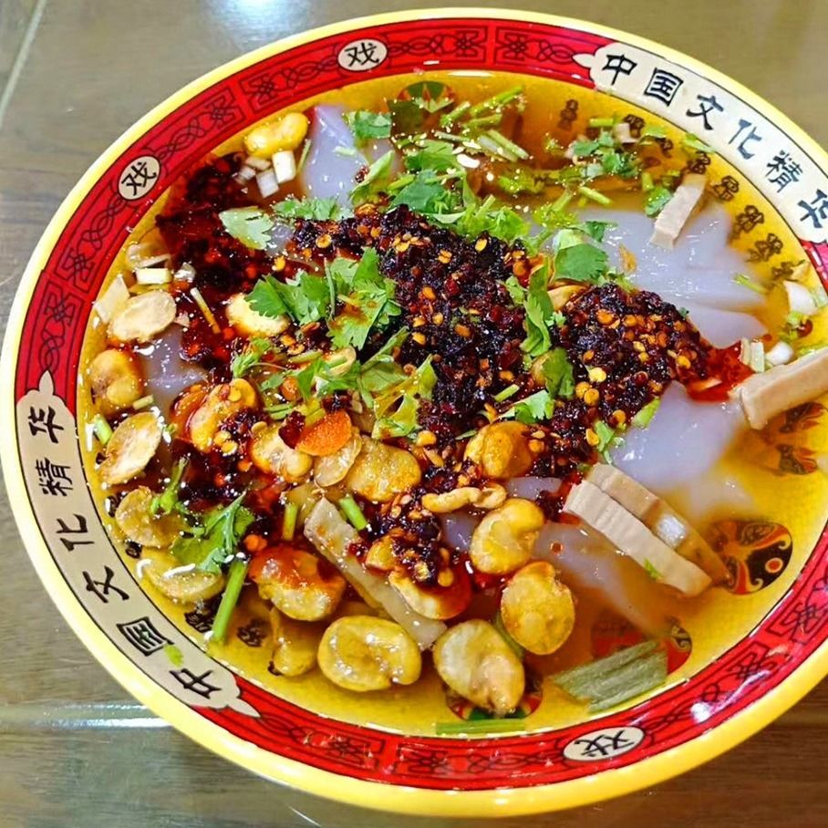 应县凉粉山西大同特产浑源凉粉浑源小媳妇凉粉即食凉粉土豆凉粉带料包