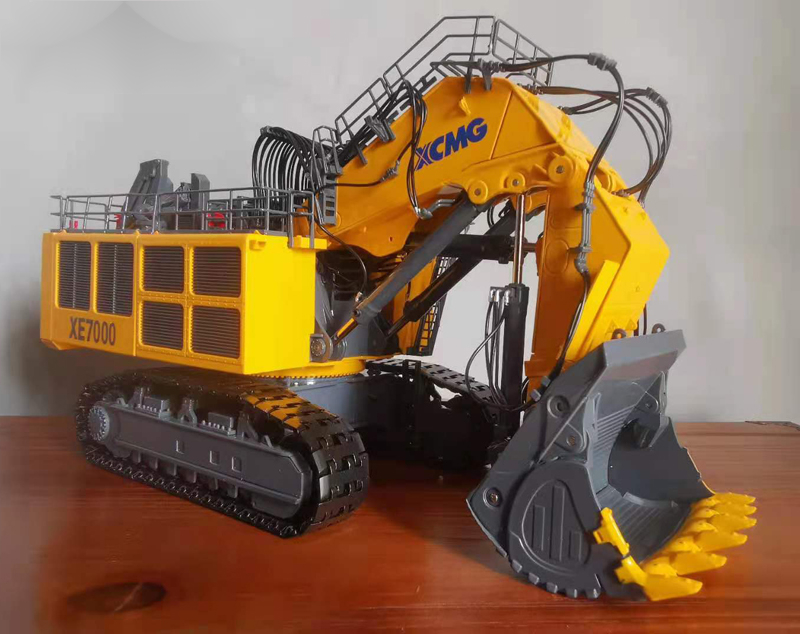 机智芽徐工150大型矿山正铲挖掘机合金工程车模型限量纪念版