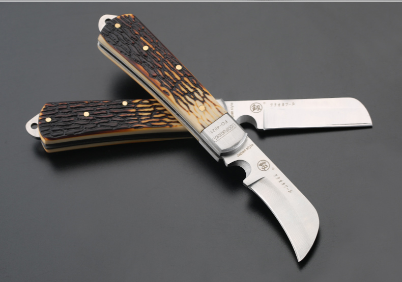 电工刀专用剥皮刀电缆特种德国进口电工工具多功能直刃弯刃特殊钢直