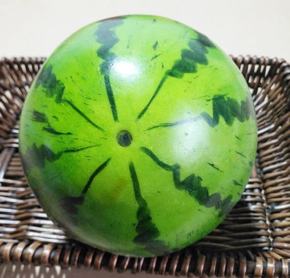 精选仿真大西瓜模型摄影居家装饰早教画室黑美人西瓜道具假水果摆件