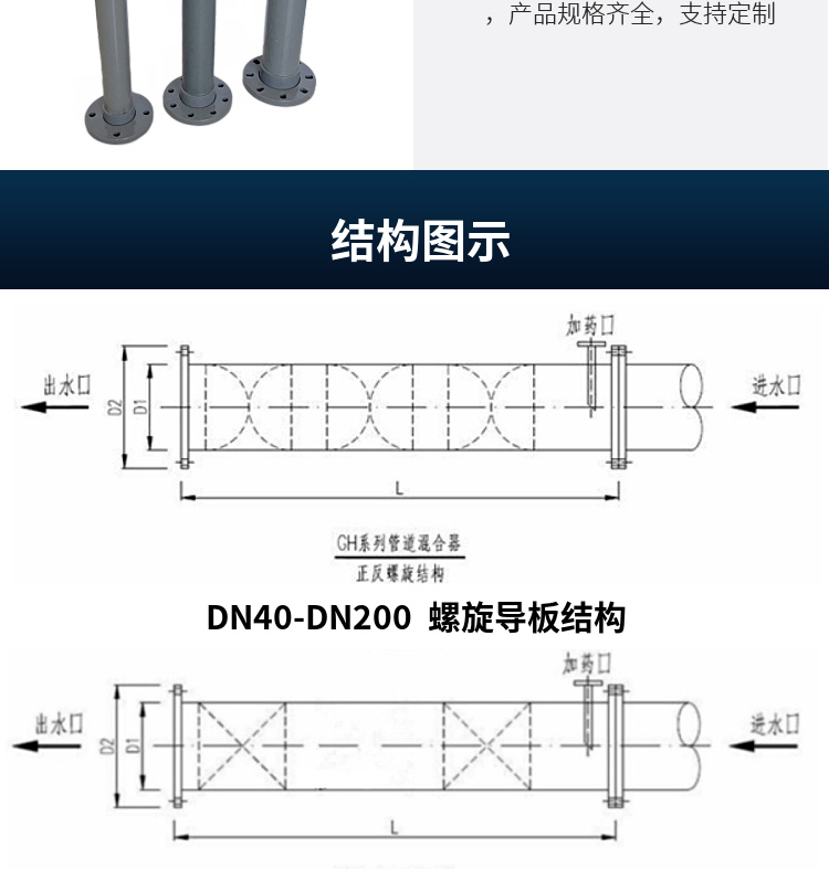 管道混合器安装图图片图片