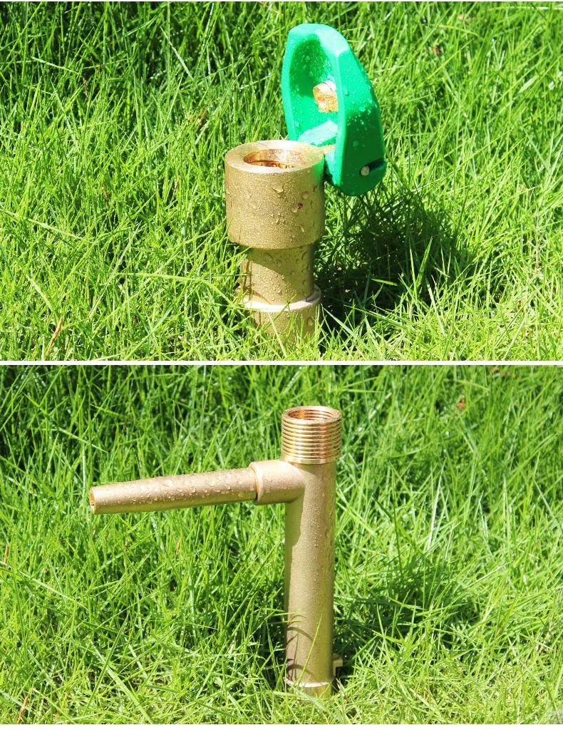 草坪园林全铜取水器快速取水阀插杆绿化水管地接头洒水栓dn20/25原装 