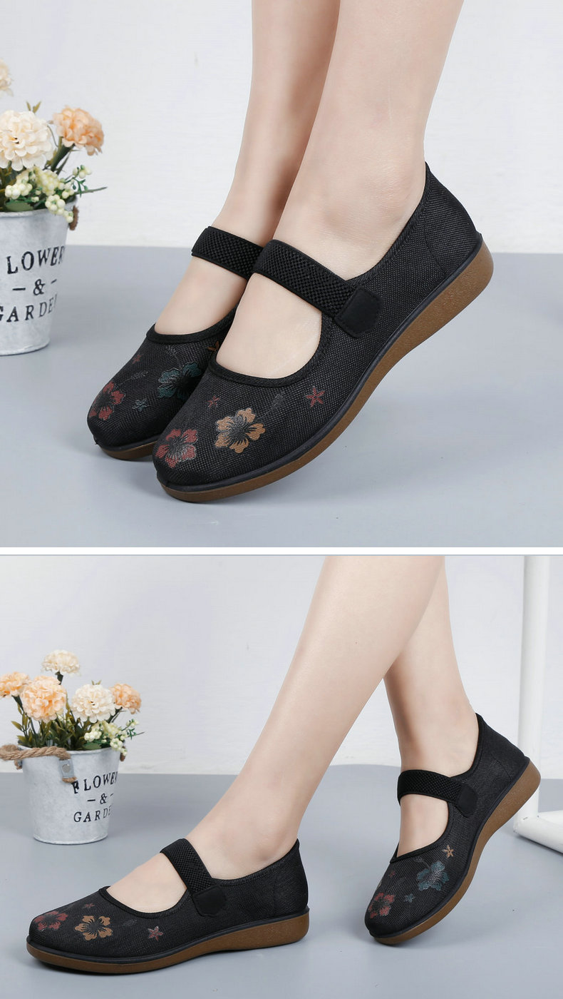 老太太小脚布鞋夏季老奶奶夏天春秋老北京女鞋老人鞋小码 33 34平底鞋