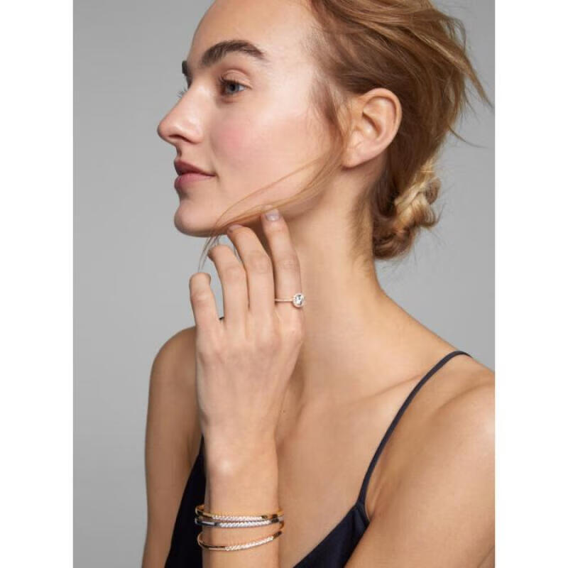 迈克科尔斯michaelkors镀925纯银闪光密镶戒指女时尚精美潮流饰品rose