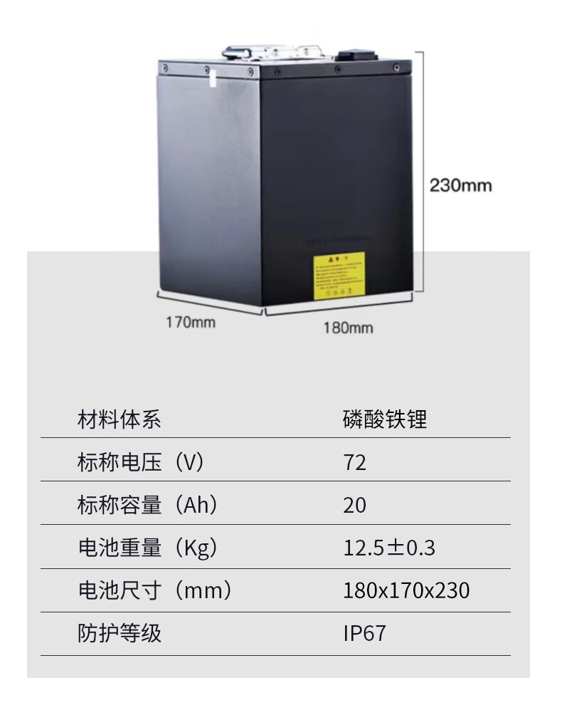 22，VEIGAR超威鋰電池48v/60V/72模塊型電動車鋰離子電池鋰電池電瓶 4812CA【配2A充電器】