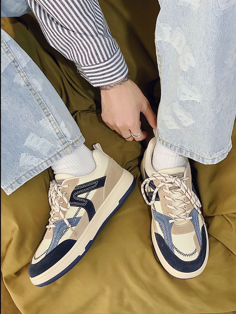 毒家poison 板鞋男ins潮2022夏季新款透气运动休闲韩版鞋子男小众设计