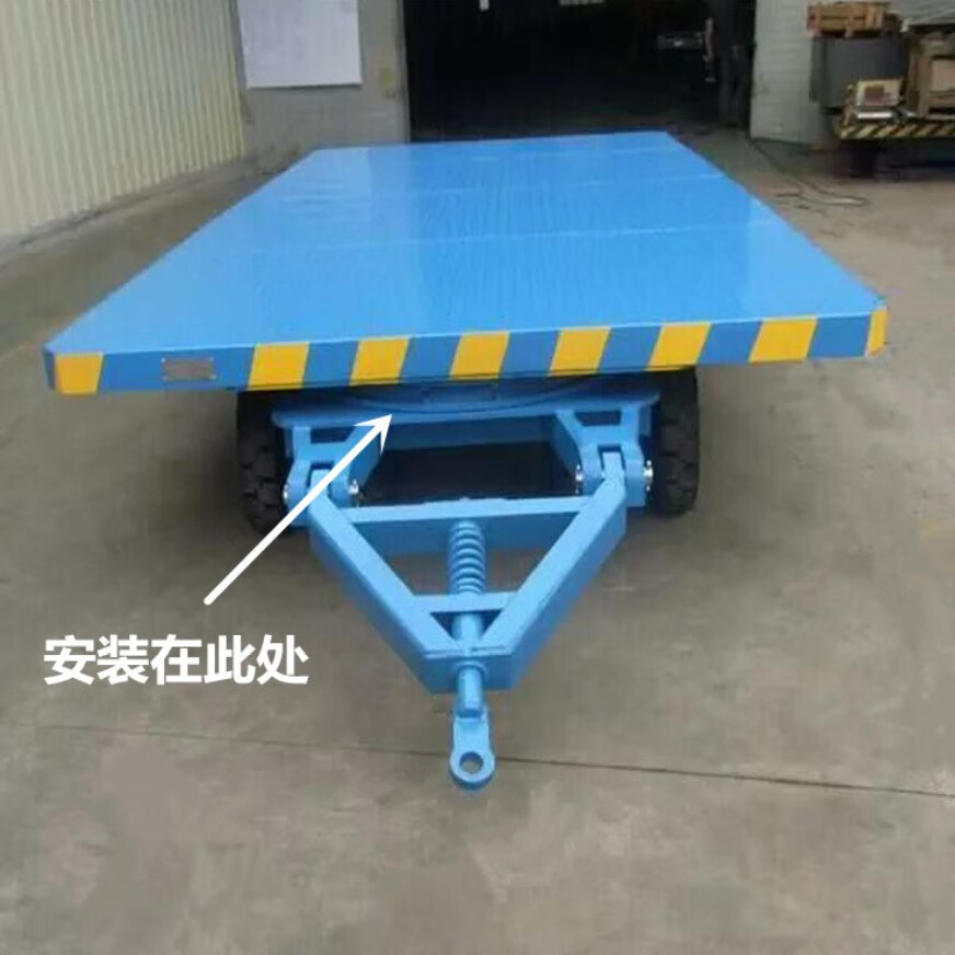 牵引挂车拖车小转盘总成农用拖拉机翻斗房车平板转向磨盘回转支承60cm