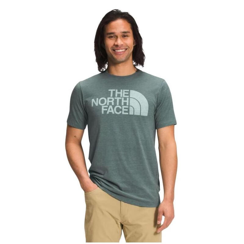 the north face/北面男t恤短袖圆领韩版透气1486-nf0a5j2i tnf dark