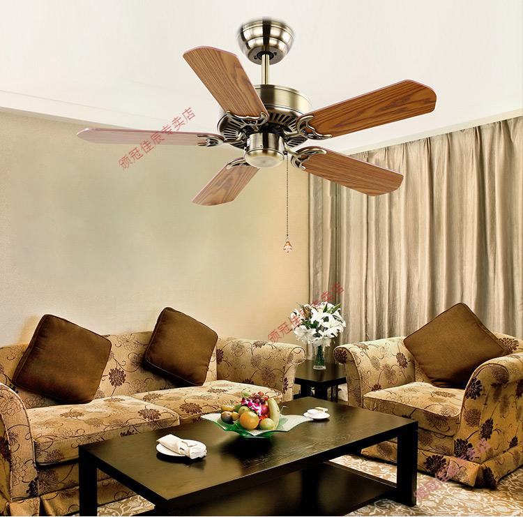 美式风扇灯复古仿古风扇带灯一体批量黑色吊扇无不带灯仿复古客厅餐厅