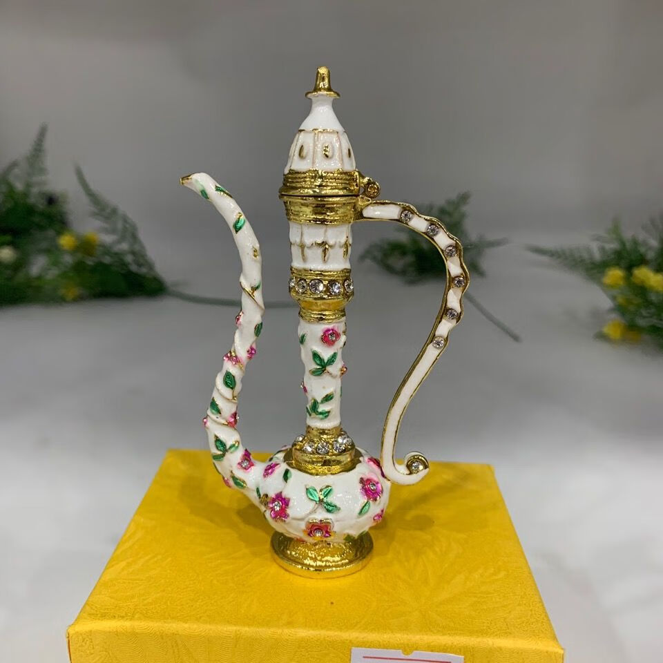 新疆特色摆件民族壶厨窗桌角工艺品摆件旅游纪念品餐厅酒店蓝色