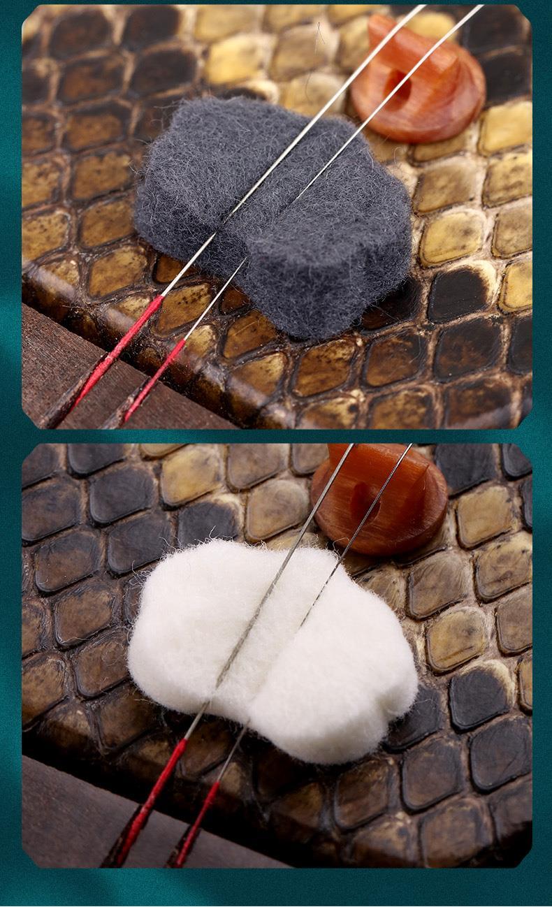 二胡滤音垫消音垫专业演奏级有效降噪控制音垫二胡乐器配件柔美型灰色