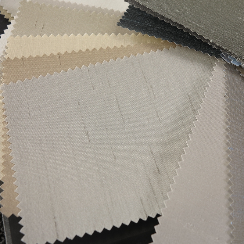 lucky新中式素色竹节真丝绡无缝墙布窄幅硬包双宫丝竖纹2米8壁布 10