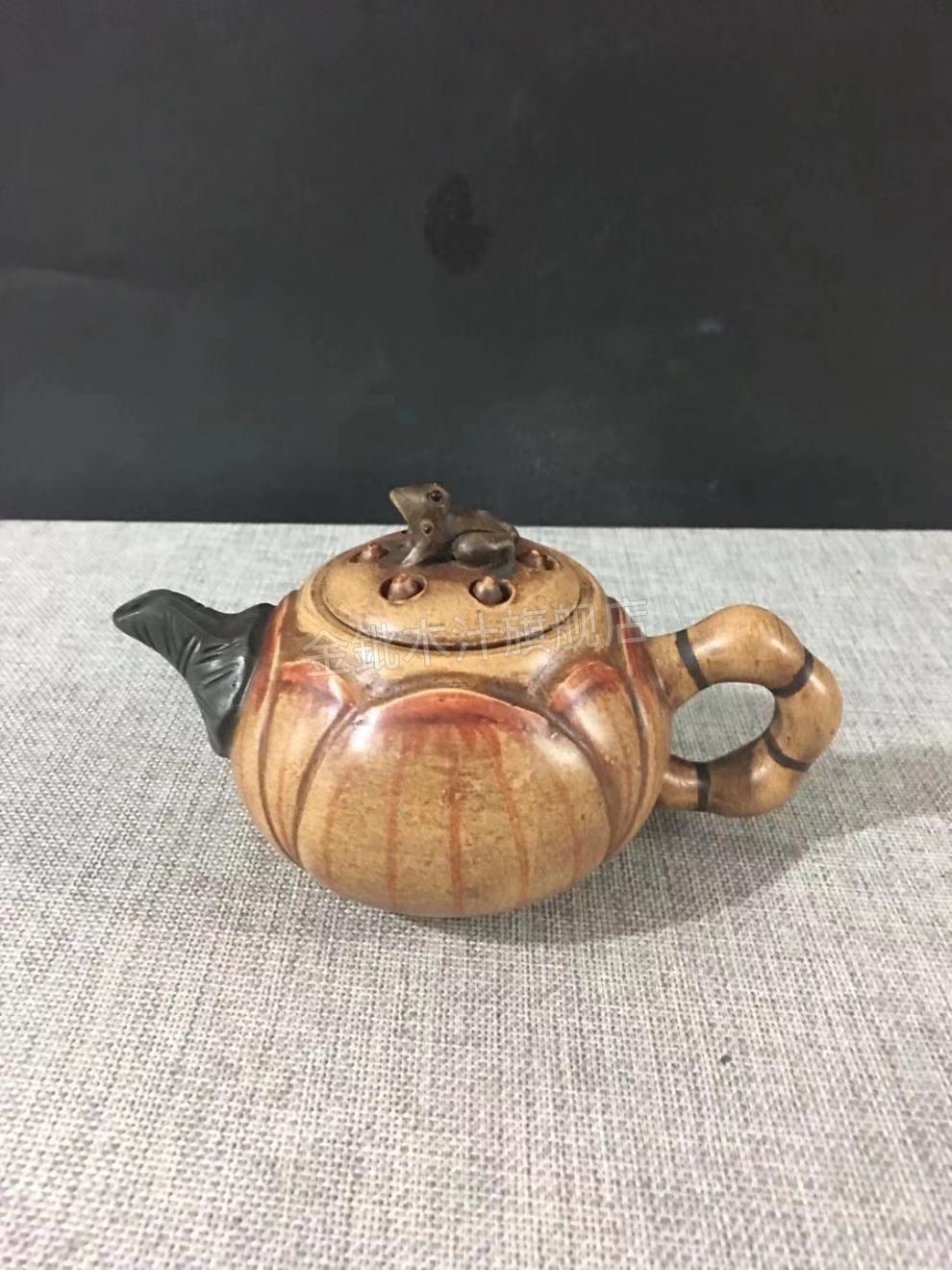 老紫砂壶文革一厂宜兴原矿老壶顾景州 蒋蓉 陈鸣远作品 龙胆壶 300