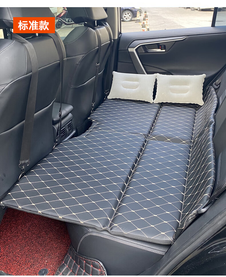 折叠床轿车内汽车睡觉神器车上suv后座睡垫旅行床标准版黑a小型轿车