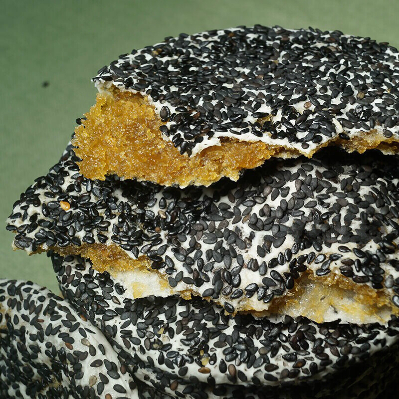 500g广西横县芝麻饼芝麻饼芝麻夹心饼黑芝麻饼传统糕点广西特产 芝麻