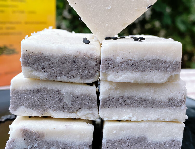 云南特产昭通月中桂黑芝麻绿豆糕500g盒装传统糕点休闲小吃零食 绿豆