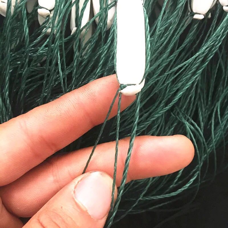 尼龙网渔网丝网15米2米3米三层渔网捕鱼网挂网加重沉网尼龙线3米高6指