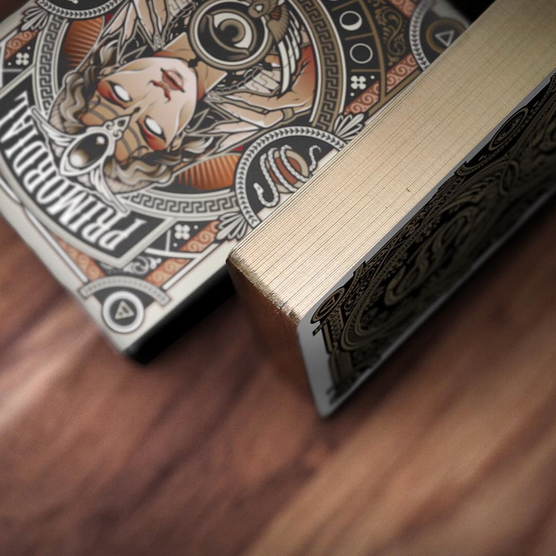 创意收藏扑克牌primordial原始神灵花切时尚潮流卡牌米色金箔标准版