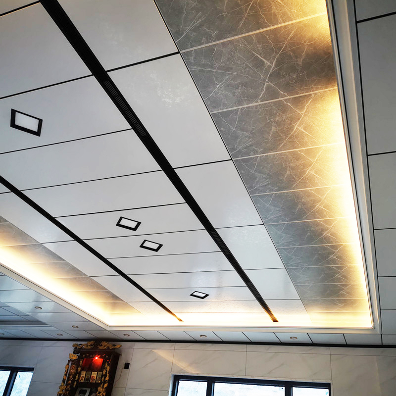 适用450x900铝扣板吊顶 客餐厅卧室 厨房卫生间顶 全房定制大板天花