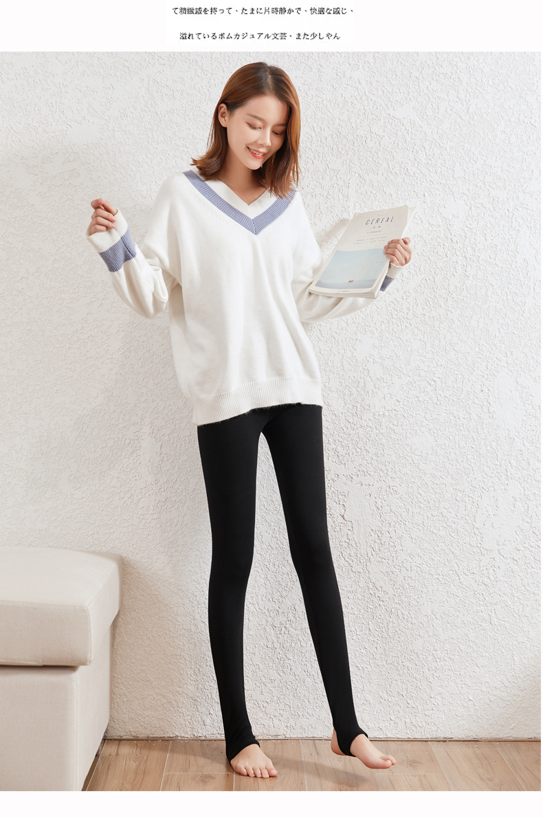 莫代尔品牌女装春秋薄款纯棉踩脚打底裤女裤棉裤踏脚裤大码长裤外穿