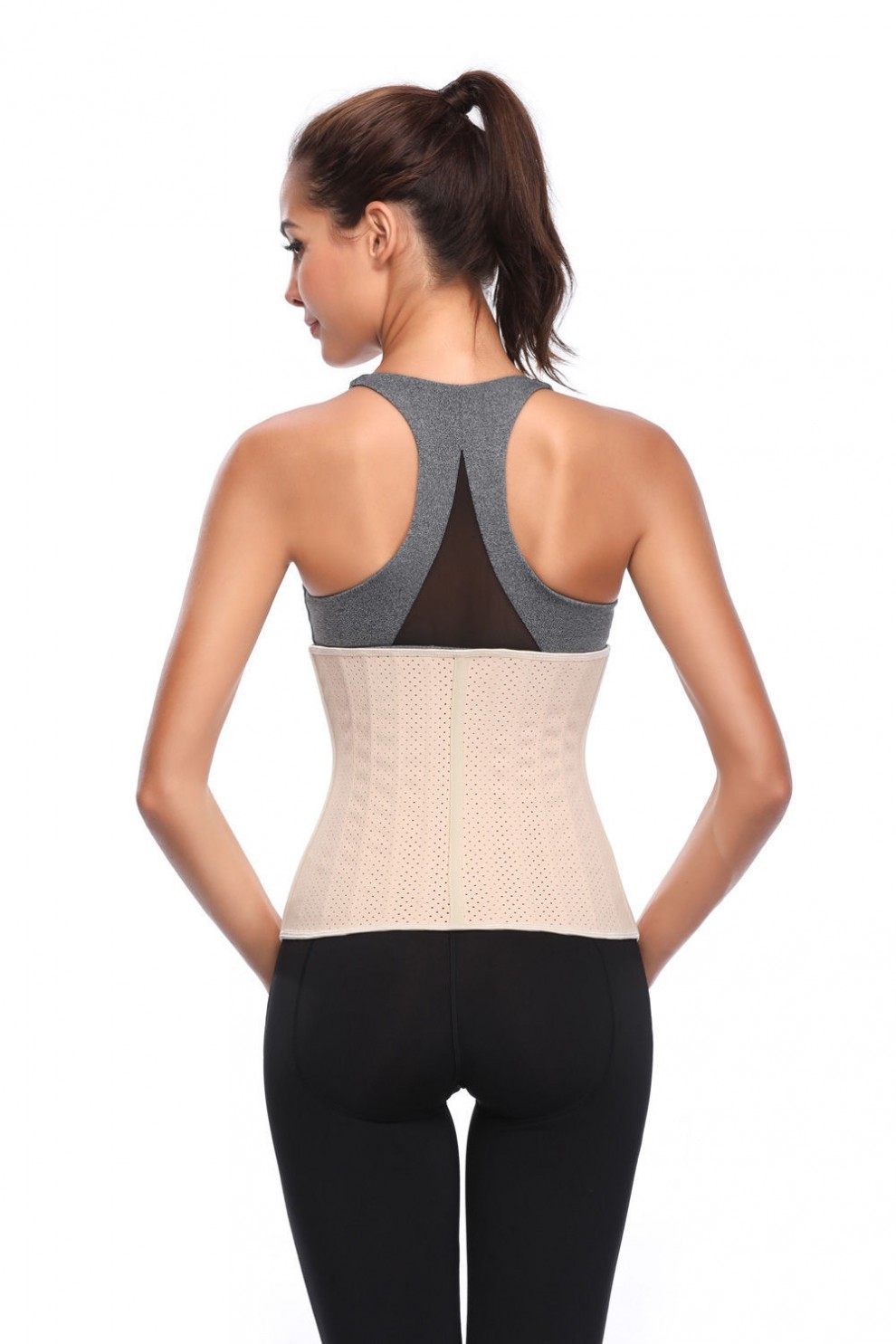 慕枫晴运动束腰带健身加强加压天然乳胶收腹带产后收腹塑腰塑身腰封