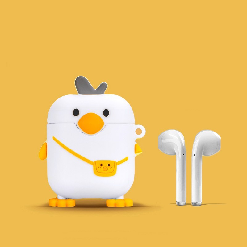 hkxaair保护套123代podspro苹果无线蓝牙耳机卡通硅胶耳机套pro2雨衣