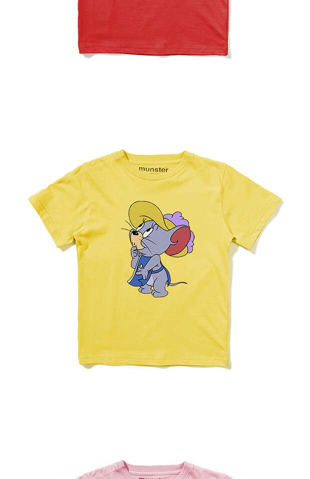 猫和老鼠短袖t恤儿童同款夏季新款合作款t恤泰菲亲子装鼠年汤姆杰瑞