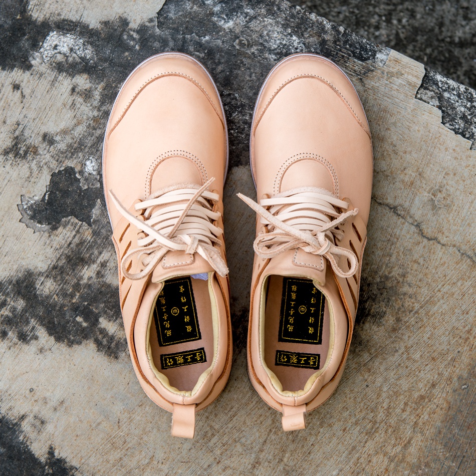 玩儿!手缝固特异!原色植鞣革变色鞋 presto跑步鞋 原色 45