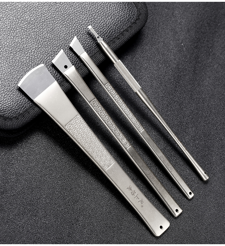 足上功夫一次性修脚刀刀片刀架套装可替换技师家用修脚刀套装 平口刀